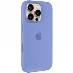Чохол Silicone case (AAA) with Magsafe and Animation (button) для Apple iPhone 16 Pro (6.3")  Periwinkle - 00000076346_9