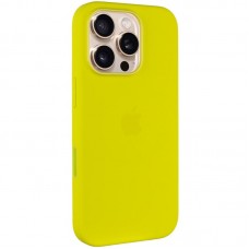 Чохол Silicone case (AAA) with Magsafe and Animation (button) для Apple iPhone 16 Pro Max (6.9")  Star Fruit - 00000076347_6