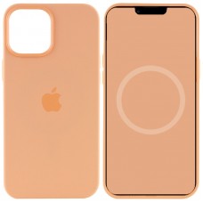 Чохол Silicone case (AAA) with Magsafe and Animation для Apple iPhone 12 Pro Max (6.7")  Помаранчевий / Cantaloupe - 00000042952_10