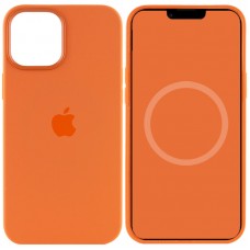 Чохол Silicone case (AAA) with Magsafe and Animation для Apple iPhone 12 Pro Max (6.7")  Помаранчевий / Kumquat - 00000042952_11