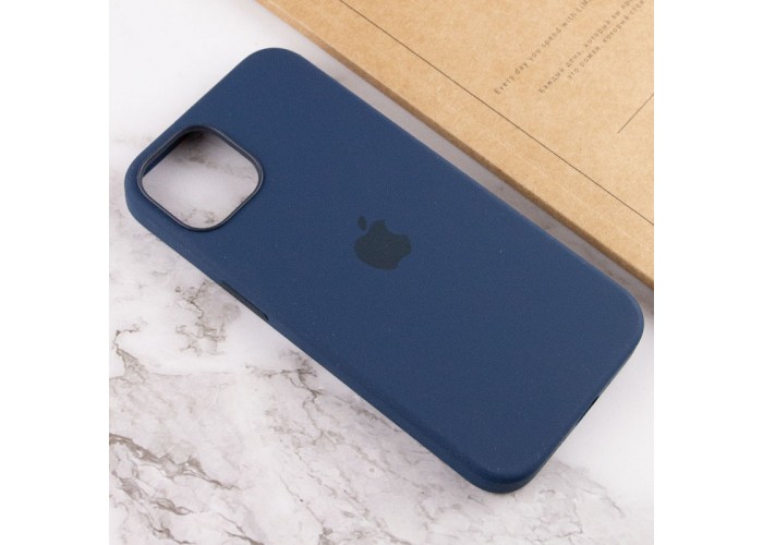 Чохол Silicone case (AAA) with Magsafe and Animation для Apple iPhone 13 (6.1