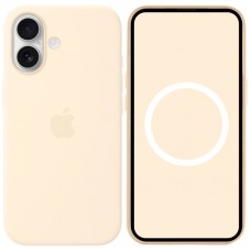 Чохол Silicone case (AAA) with Magsafe and Animation для Apple iPhone 17 (6.3")  Vanilla - 00000081568_19