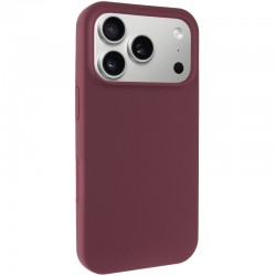 Чохол Silicone Case Full Protective (AA) NO LOGO для Apple iPhone 17 Pro (6.3")  Бордовий / Plum - 00000080834_9
