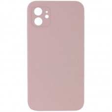 Чохол Silicone Case Square Full Camera Protective (AA) NOLOGO для Apple iPhone 11 (6.1")  Рожевий / Pink Sand - 00000072154_19