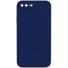 Чохол Silicone Case Square Full Camera Protective (AA) NOLOGO для Apple iPhone 7 plus/8 plus (5.5")  Темно-синій / Midnight blue - 00000072150_24