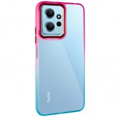Чохол TPU+PC Fresh sip series для Xiaomi Redmi Note 12 4G  Бірюзовий / Рожевий - 00000072174_3