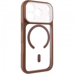 Чохол TPU+PC GETMAN Moon Clear with MagSafe для Apple iPhone 17 Pro (6.3")  Brown - 00000084777_3