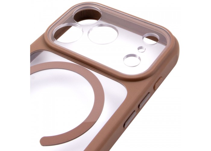 Чохол TPU+PC GETMAN Moon Clear with MagSafe для Apple iPhone 17 Pro (6.3