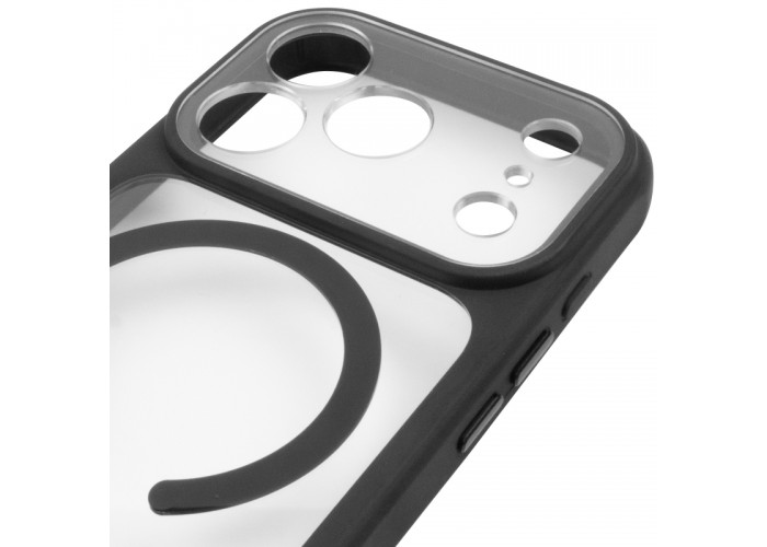 Чохол TPU+PC GETMAN Moon Clear with MagSafe для Apple iPhone 17 Pro (6.3