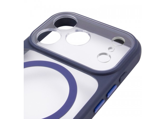 Чохол TPU+PC GETMAN Moon Clear with MagSafe для Apple iPhone 17 Pro (6.3
