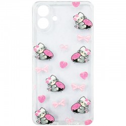 Чохол TPU Clear Joy для Motorola Moto G06  Strawberry Cats - 00000084801_5
