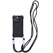 Чохол TPU CrossBody with straps для Apple iPhone 12 Pro Max (6.7")  Black - 00000078819_2