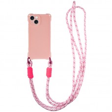 Чохол TPU CrossBody with straps для Apple iPhone 14 (6.1")  Pink - 00000078823_3