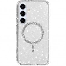 Чохол TPU Eclipse Sparkle (MagFit) для Samsung Galaxy S25 / S24  Transparent - 00000076355_5