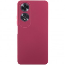Чохол TPU GETMAN Liquid Silk Full Camera для Oppo A60 4G  Бордовий / Marsala - 00000077920_1