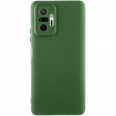 Чохол TPU GETMAN Liquid Silk Full Camera для Xiaomi Redmi Note 10 Pro / 10 Pro Max  Зелений / Dark green - 00000073803_3