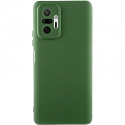 Чохол TPU GETMAN Liquid Silk Full Camera для Xiaomi Redmi Note 10 Pro / 10 Pro Max  Зелений / Dark green - 00000073803_3