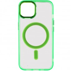 Чохол TPU Iris with MagSafe для Apple iPhone 12 Pro Max (6.7")  Салатовий - 00000064762_7