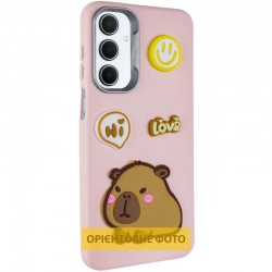 Чохол TPU Leather Toys для Motorola Moto G05  Capybara / Pink - 00000082734_1