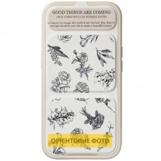 Чохол TPU Panel Stand для Apple iPhone 17 (6.3")  Floral Sketch - 00000085579_4