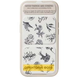 Чохол TPU Panel Stand для Apple iPhone 17 (6.3")  Floral Sketch - 00000085579_4