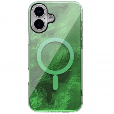 Чохол TPU Shiny Mountain (MagFit) для Apple iPhone 16 (6.1")  Green - 00000077655_3