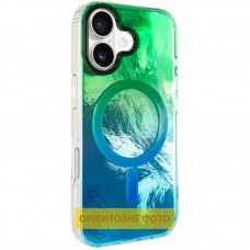 Чохол TPU Shiny Mountain (MagFit) для Apple iPhone 17 (6.3")  Green / Blue - 00000080428_4