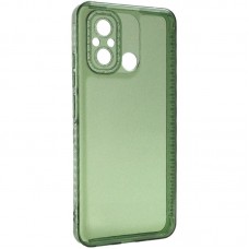 Чохол TPU Starfall Clear для Xiaomi Redmi 12C  Зелений - 00000064320_2