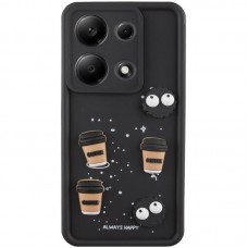 Чохол TPU Toys Case для Xiaomi Redmi Note 13 Pro 4G / Poco M6 Pro 4G  Black / Always Happy - 00000072867_1