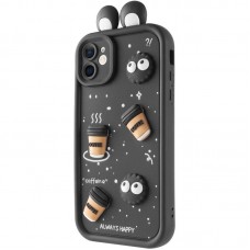 Чохол TPU Toys Case with Ears для Apple iPhone 12 (6.1")  Black - 00000078432_1