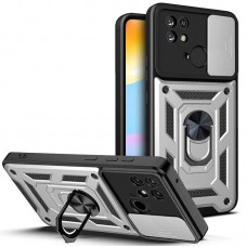 Чохол Ummi Camshield Serge Ring для Xiaomi Redmi 10C  Срібний - 00000080719_5