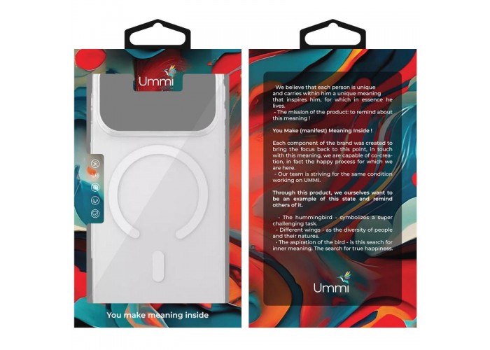 Чохол Ummi transparent with MagSafe для Apple iPhone 17 Pro (6.3
