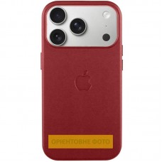Чохол шкіряний Leather Case (AA) with MagSafe and Animation для Apple iPhone 17 (6.3")  Crimson - 00000084663_4