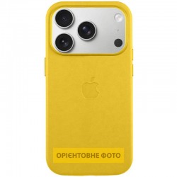 Чохол шкіряний Leather Case (AA) with MagSafe and Animation для Apple iPhone 17 Air (6.5")  Canary Yellow - 00000084664_2