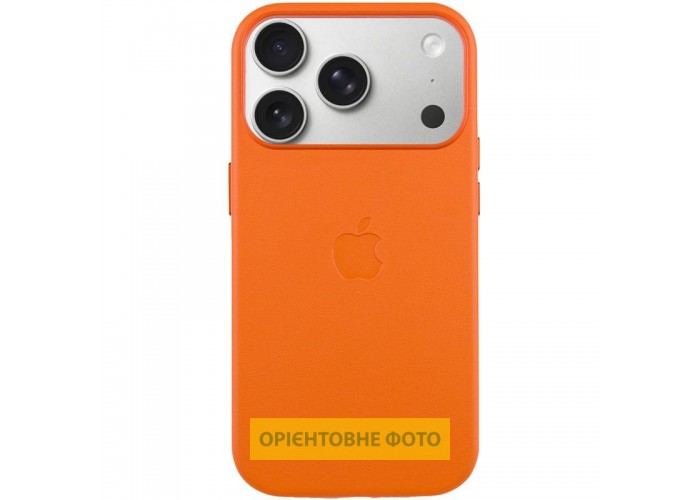 Чохол шкіряний Leather Case (AA) with MagSafe and Animation для Apple iPhone 17 Air (6.5