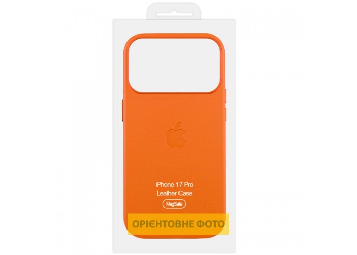 Чохол шкіряний Leather Case (AA) with MagSafe and Animation для Apple iPhone 17 Air (6.5