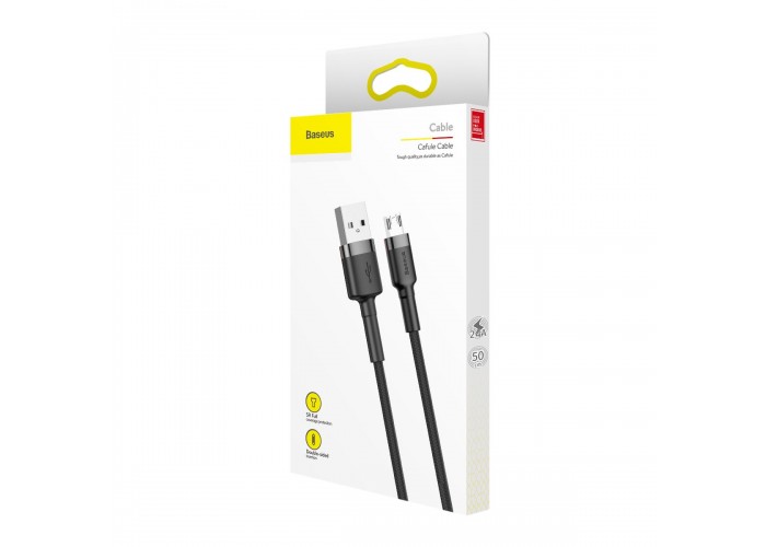 Дата кабель Baseus Cafule MicroUSB Cable 2.4A (1m) (CAMKLF-B)