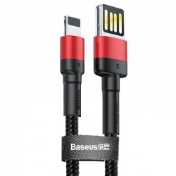 Дата кабель Baseus Cafule Lightning Cable Special Edition 2.4A (1m) (CALKLF-G)  Чорний / Червоний - 00000031842_1