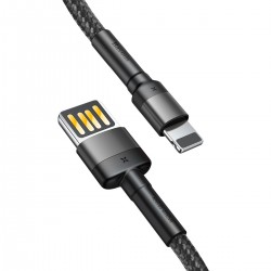 Дата кабель Baseus Cafule Lightning Cable Special Edition 2.4A (1m) (CALKLF-G)  Сірий - 00000031842_2