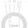 Дата кабель Baseus Superior Series USB to MicroUSB-Lightning-Type-C 3.5A (1.5m) (CAMLTYS)