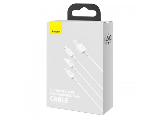 Дата кабель Baseus Superior Series USB to MicroUSB-Lightning-Type-C 3.5A (1.5m) (CAMLTYS)