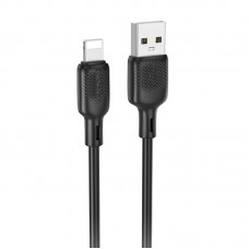 Дата кабель Borofone BX113 Lenny USB to Lightning 2.4A (2m)  Black - 00000076776_1
