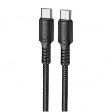 Дата кабель Borofone BX116 Certain Type-C to Type-C 60W (1m)  Black - 00000081962_1