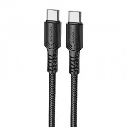 Дата кабель Borofone BX116 Certain Type-C to Type-C 60W (1m)  Black - 00000081962_1