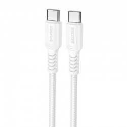 Дата кабель Borofone BX116 Certain Type-C to Type-C 60W (1m)  White - 00000081962_2