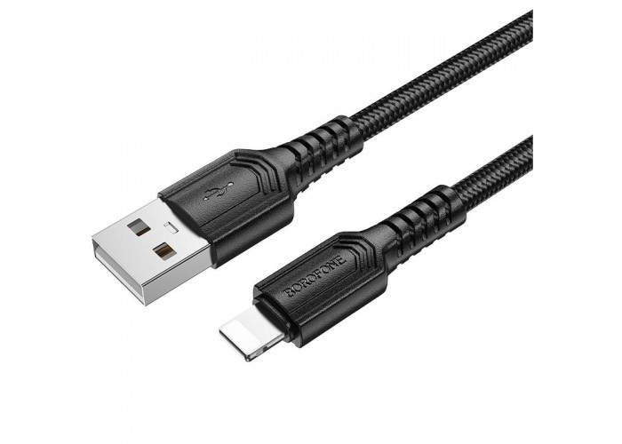 Дата кабель Borofone BX116 Certain USB to Lightning 2.4A (1m)