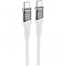 Дата кабель Hoco U111 Discovery Edition Type-C to Type-C 60W (1.2m)  Grey - 00000084978_1