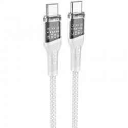 Дата кабель Hoco U111 Discovery Edition Type-C to Type-C 60W (1.2m)  Grey - 00000084978_1
