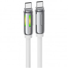Дата кабель Hoco U136 Prize Type-C to Type-C 60W (1.2m)  White - 00000073953_2
