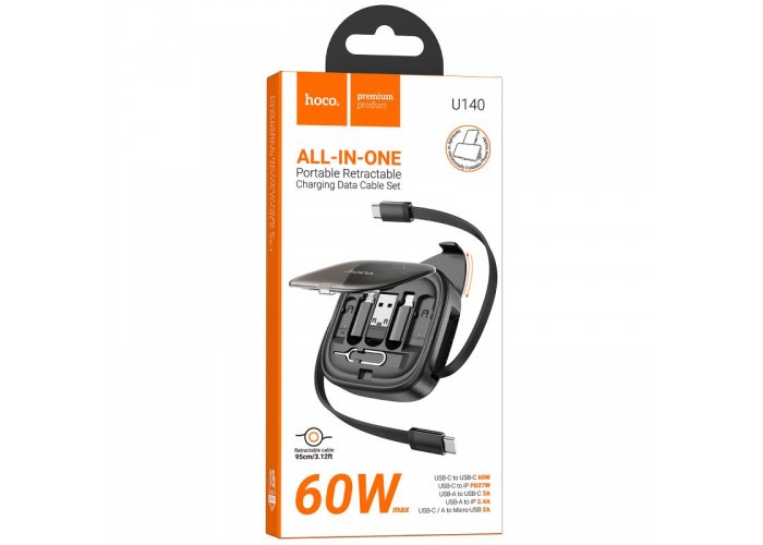 Дата кабель Hoco U140 with cable set 5in1 60W (0.95m)